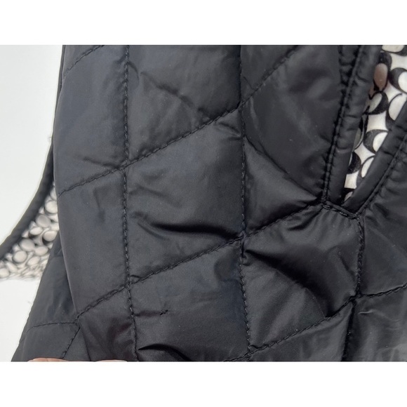 Coach Women's XS Black Snap Front Quilted Hack Jacket - Picture 11 of 12